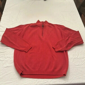 Tommy Bahama men’s quarter‎ zip silk sweater large excellent condition